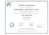 China TAIZHOU BENWO AUTO PARTS CO.,LTD certificaten